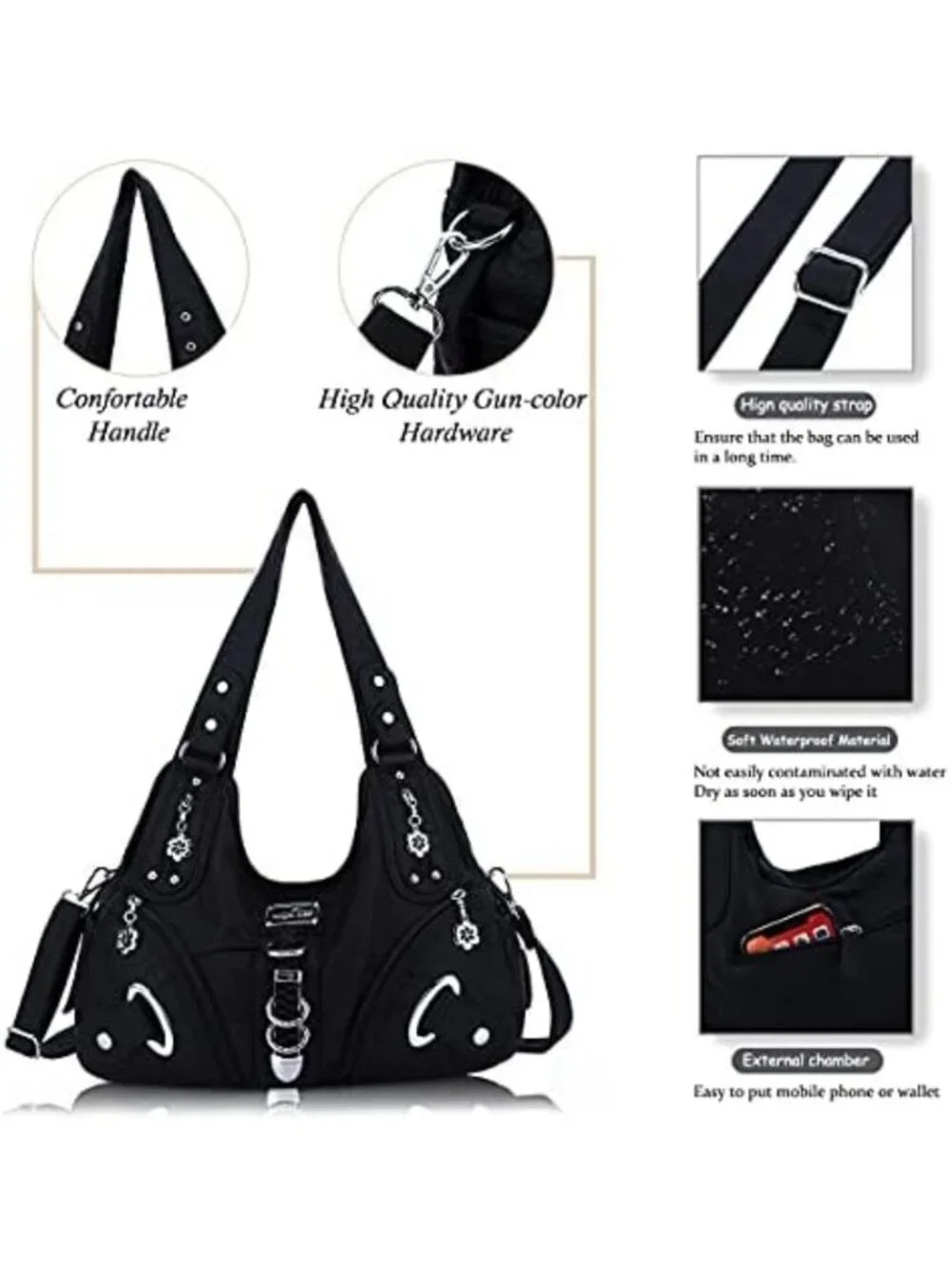 Stylish Large Hobo Handbag for Women | Versatile Daily Shoulder Bag & Satchel